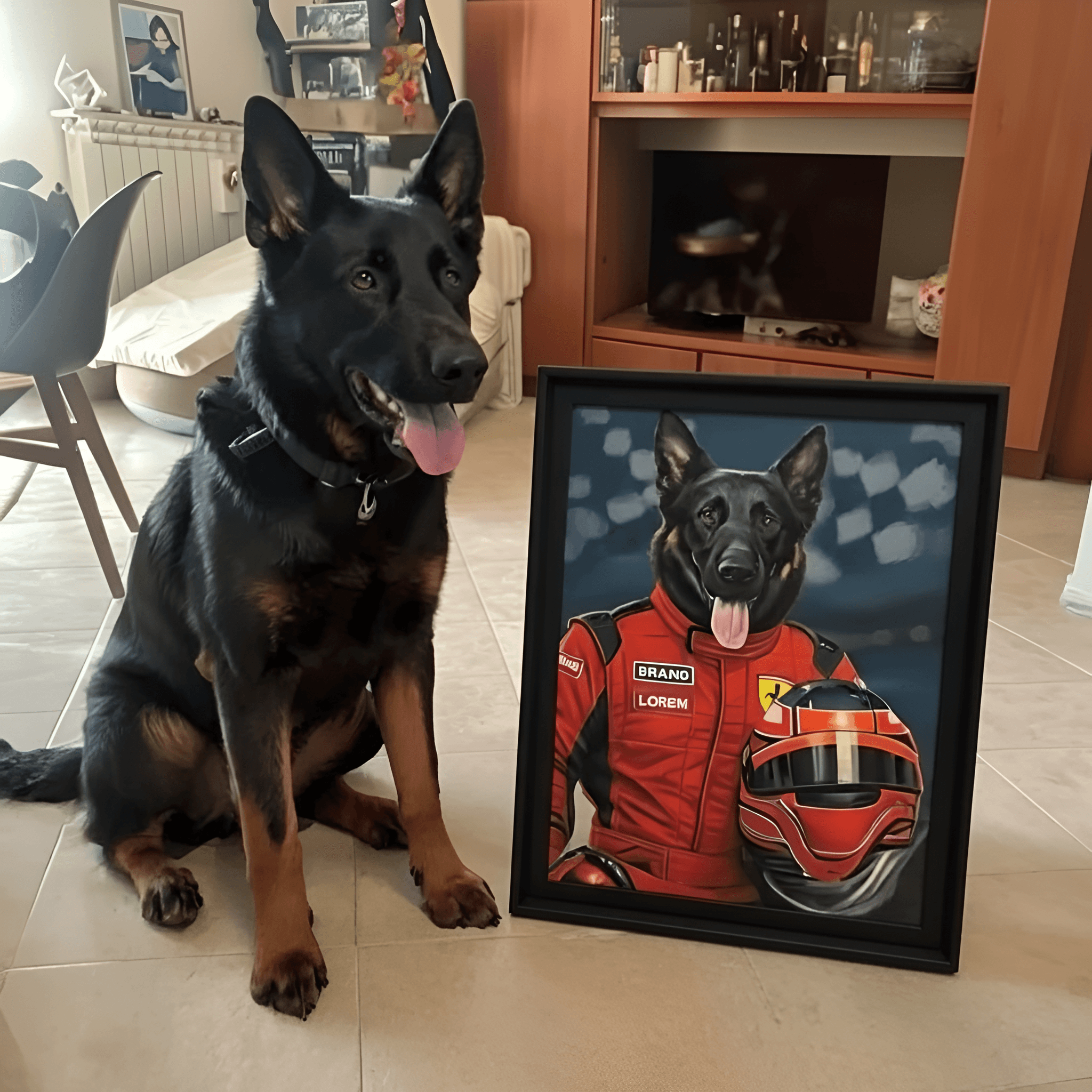 Ritratto cane da pilota